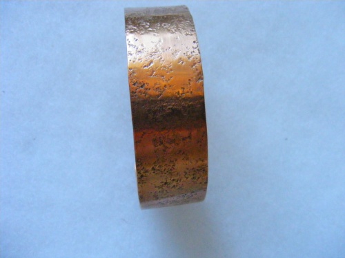 Bronze hammered cuff